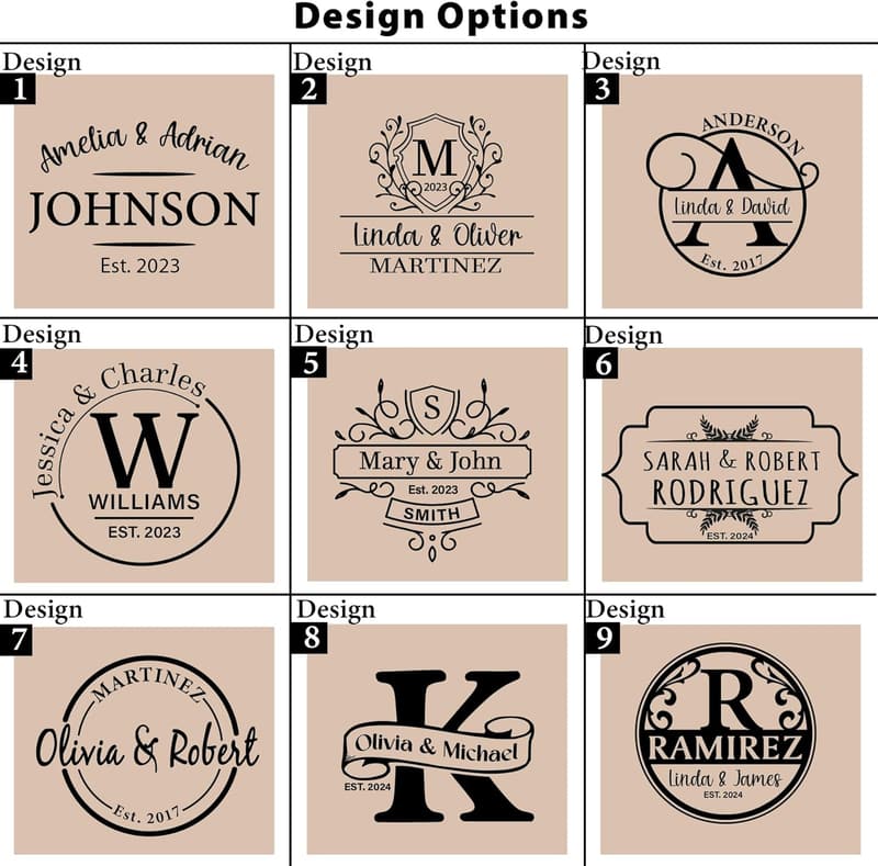 Personalized Wood Cutting Board - Custom Engraved Gift for Couples