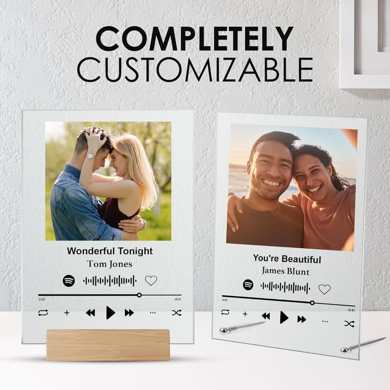 Custom Spotify Plaque with Photo - Personalized Acrylic Album Cover