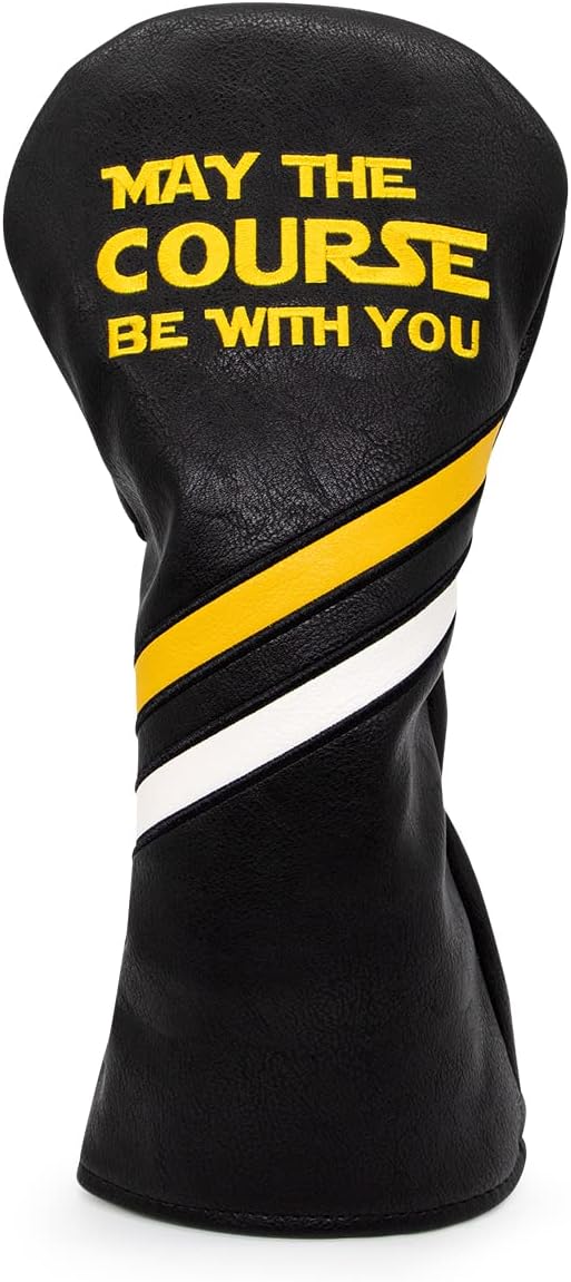 Elegant Embroidered Golf Headcovers in Premium Leather