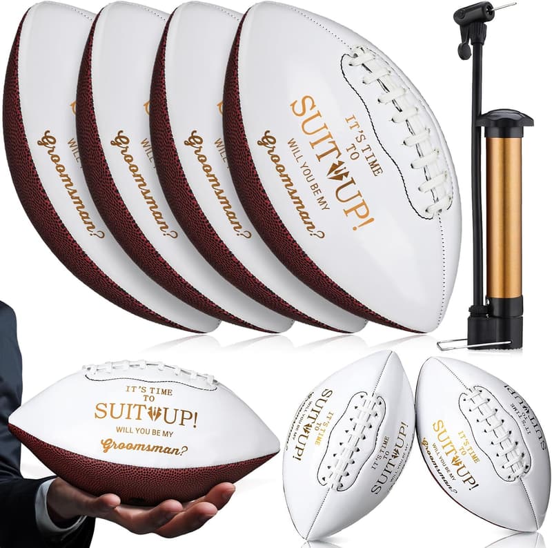 Groomsmen Proposal Gifts - Football Keepsakes