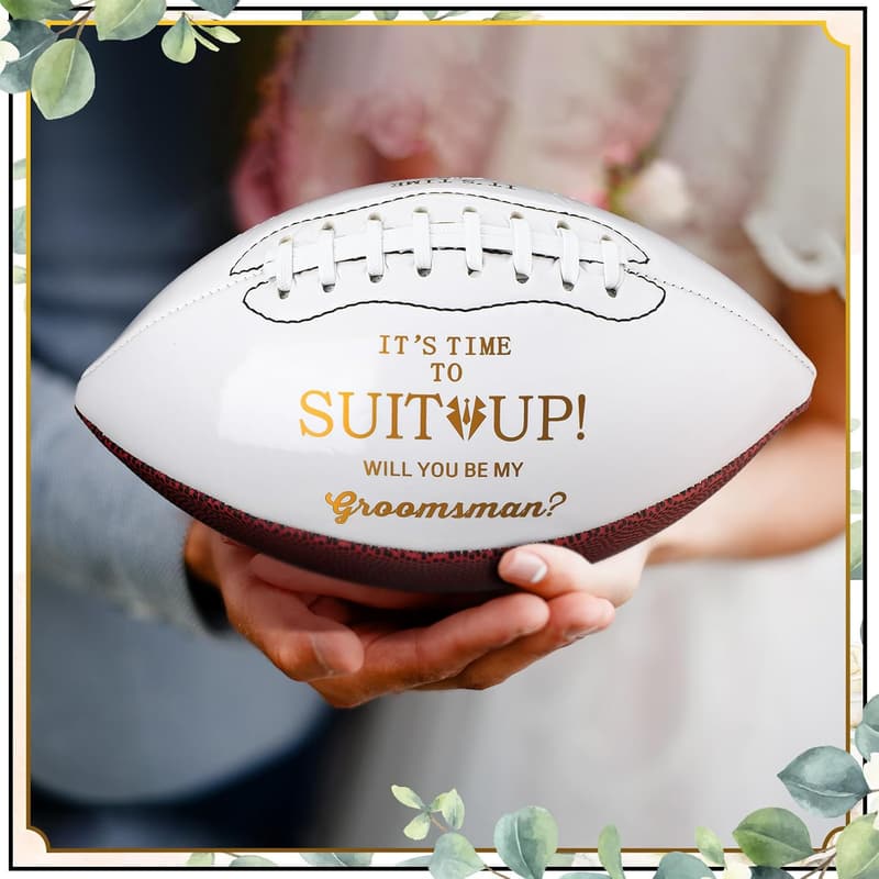 Groomsmen Proposal Gifts - Football Keepsakes