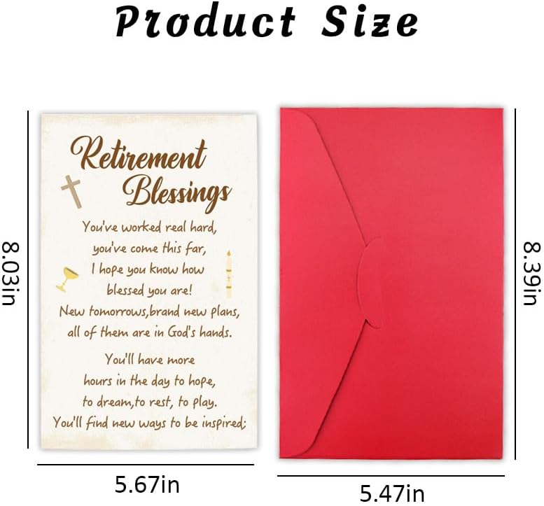 Christian Retirement Card for Coworkers and Friends