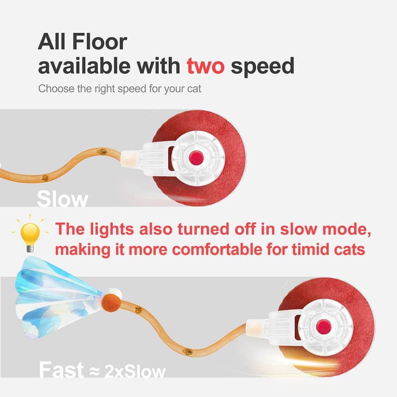 Interactive Motion-Activated Cat Ball Toy for Indoor Cats