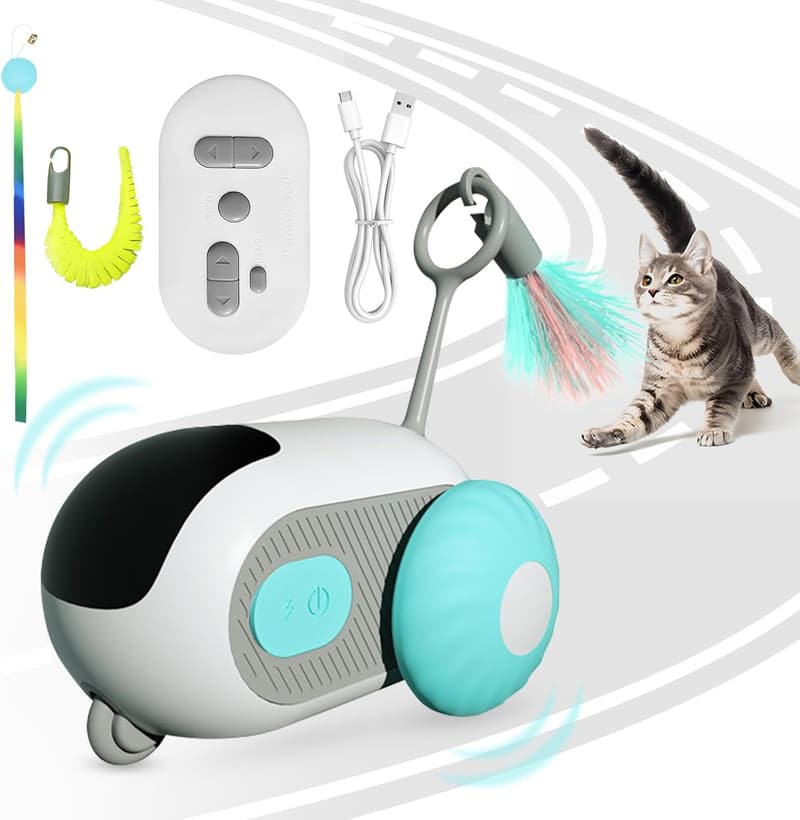 Interactive Smart Electric Cat Toy with Turbo Tail - USB Rechargeable