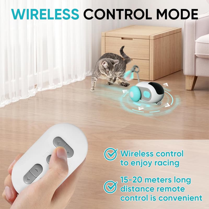 Interactive Smart Electric Cat Toy with Turbo Tail - USB Rechargeable