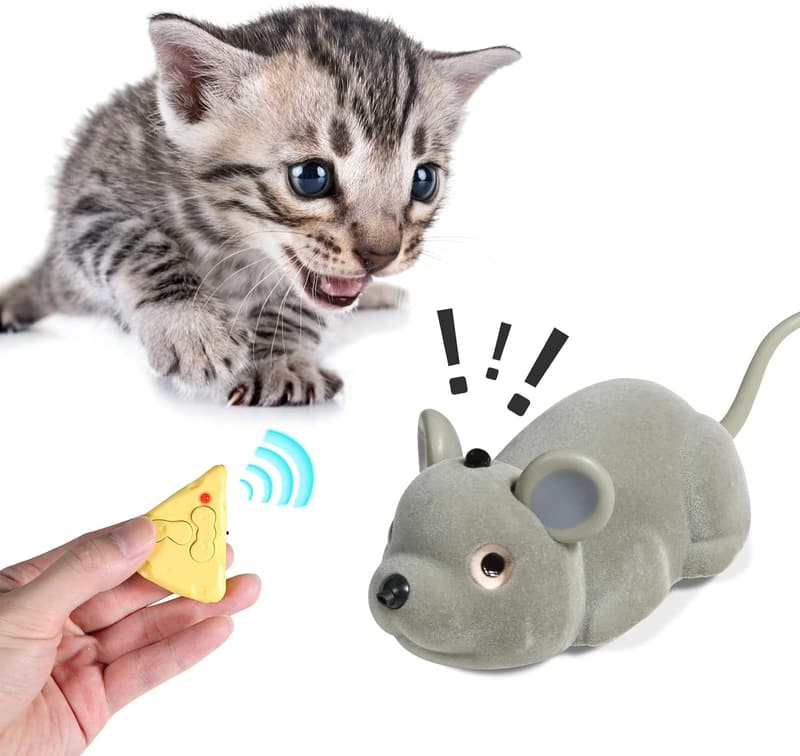 Interactive Rechargeable Cat Toy with Smart Sensing Mouse