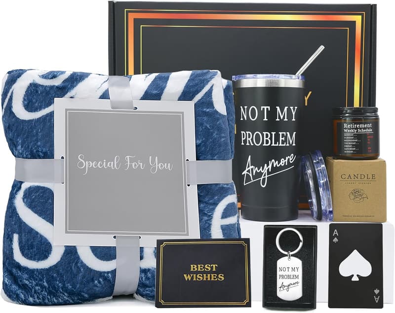 Retirement Gift Basket for Men - Perfect for Coworkers and Dads