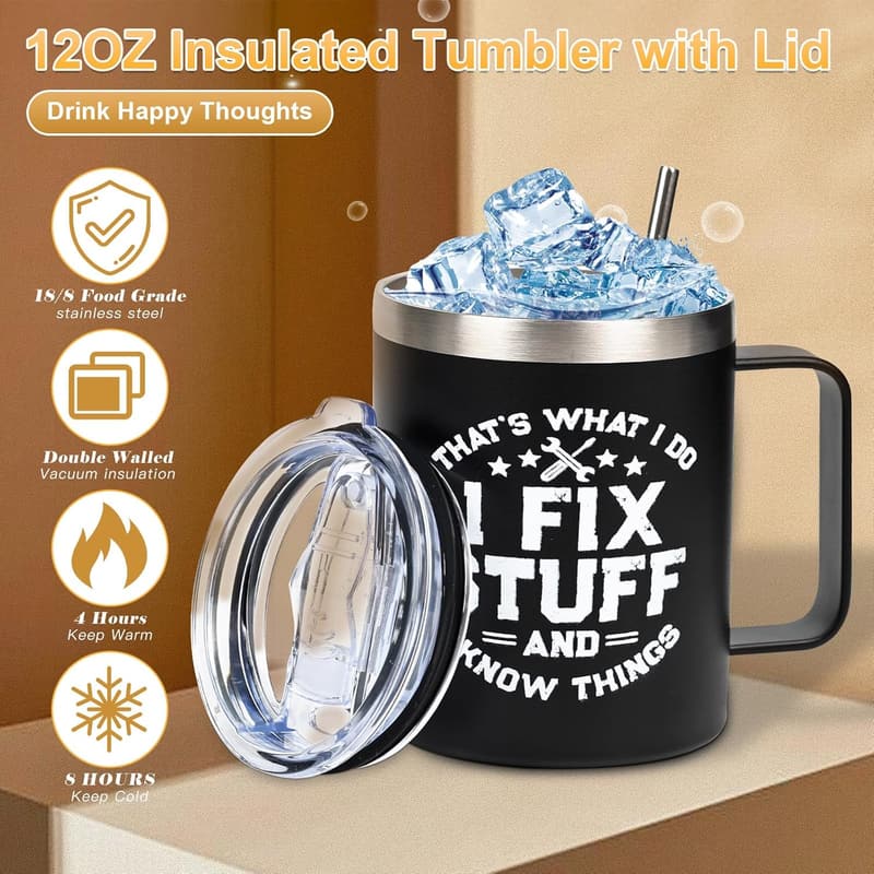 Men's Gift Basket - 7-Pc Set with Insulated Tumbler