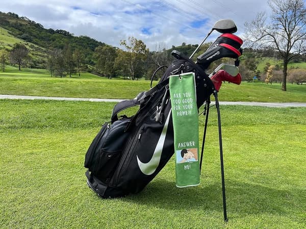 Father's Day Golf Towel - Reversible Microfiber Tri-Fold