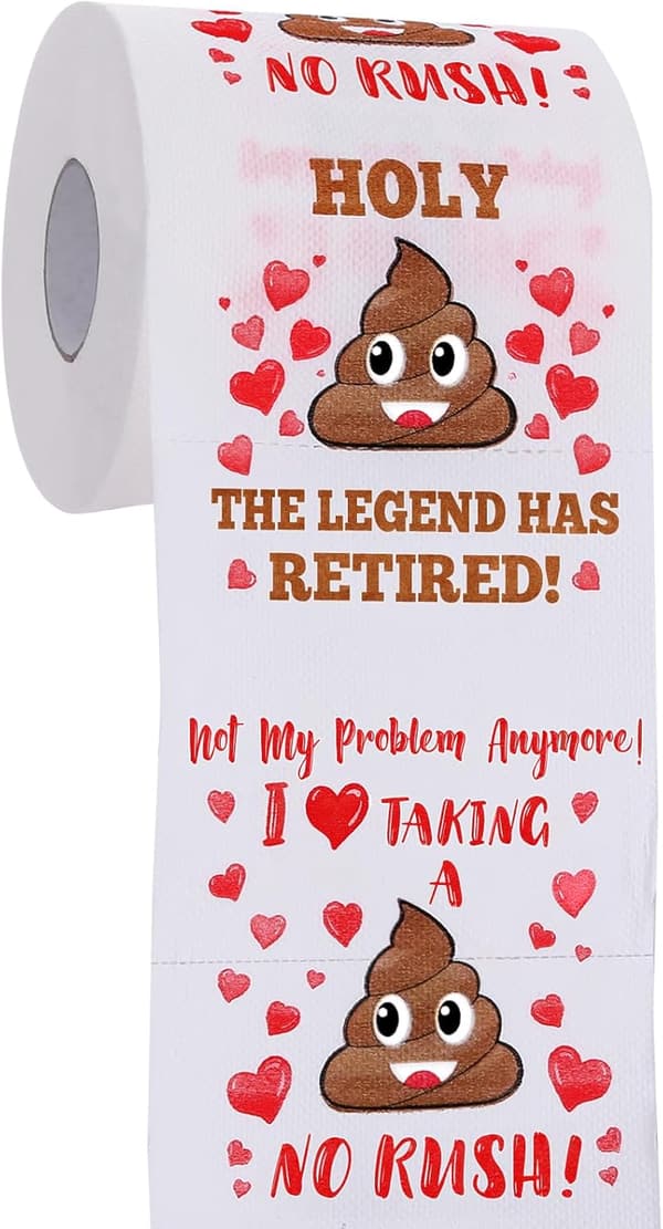 Funny Retirement Toilet Roll - Unique Gift for Him/Her