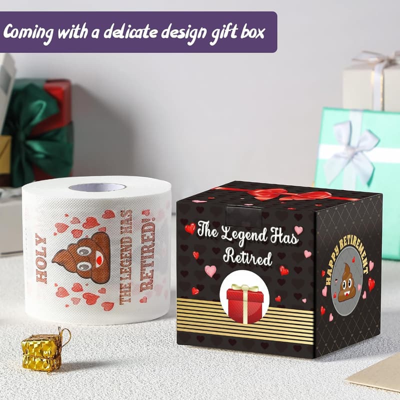 Funny Retirement Toilet Roll - Unique Gift for Him/Her