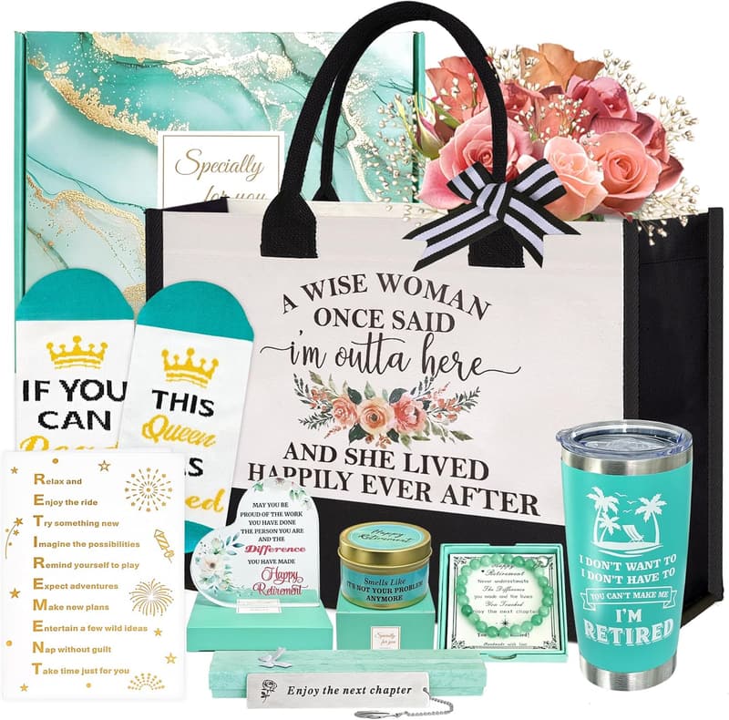 Funny Retirement Gift Basket for Women 2025