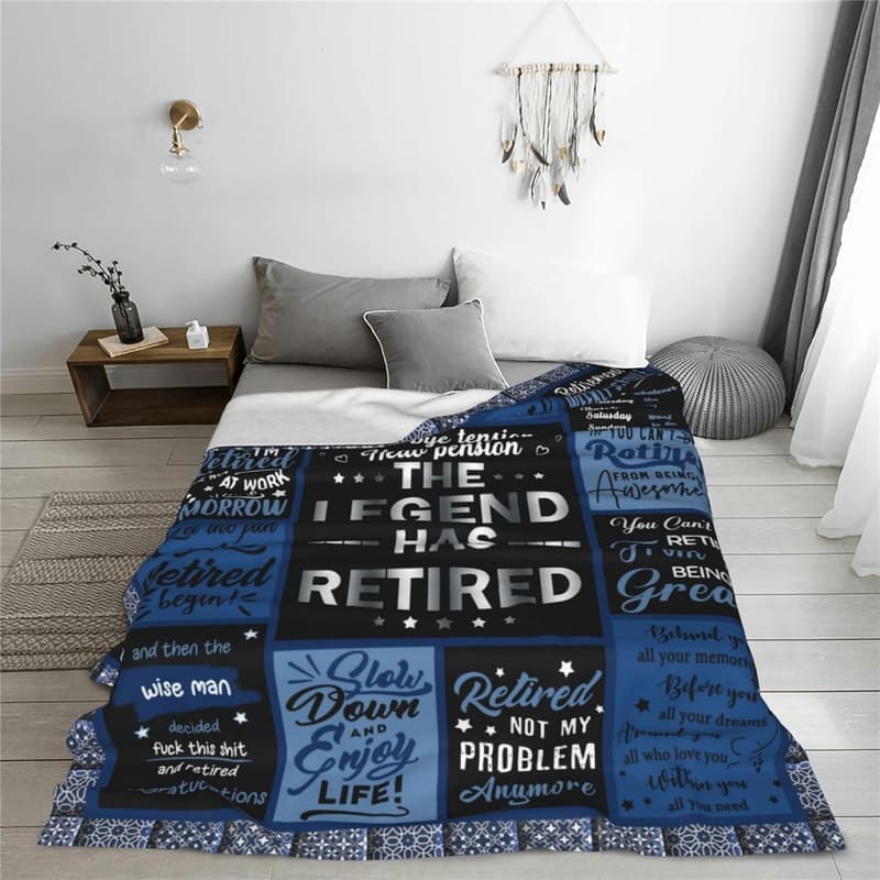 2025 Retirement Blanket Gift for Men, 50