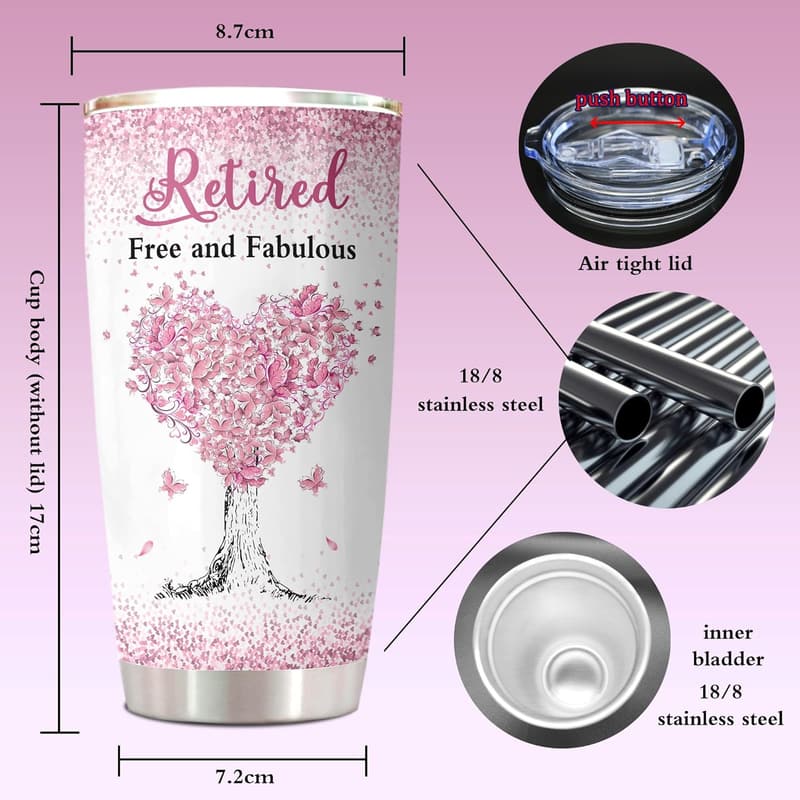 Retirement Gift Tumbler for Women - 20oz Farewell Mug