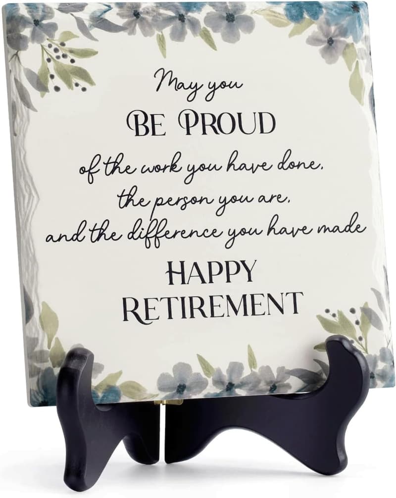 Retirement Party Decoration - Funny Ceramic Plaque for Coworkers