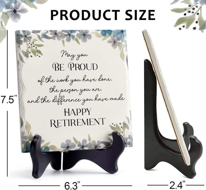 Retirement Party Decoration - Funny Ceramic Plaque for Coworkers