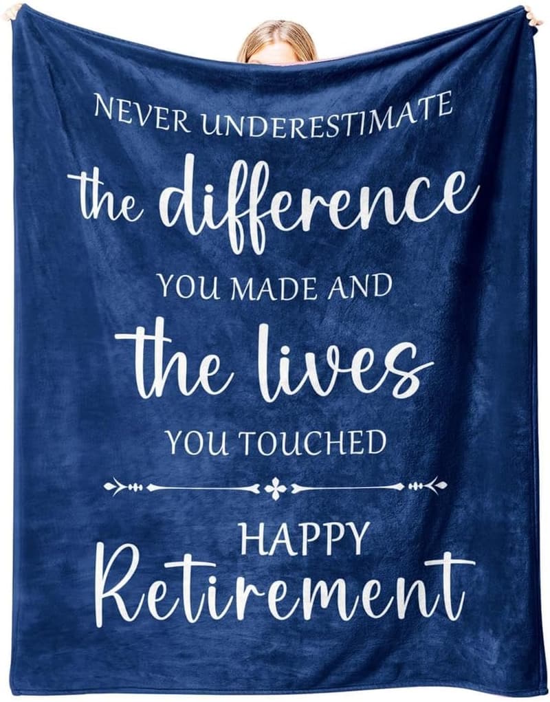 Retirement Gift 2025 - Soft Flannel Blanket 50x60 Inches