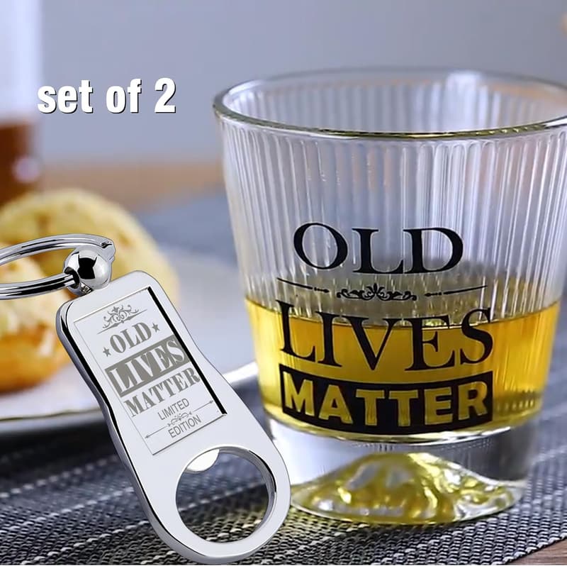 Funny Whiskey Glass for Men's 40th, 50th, 60th Birthday