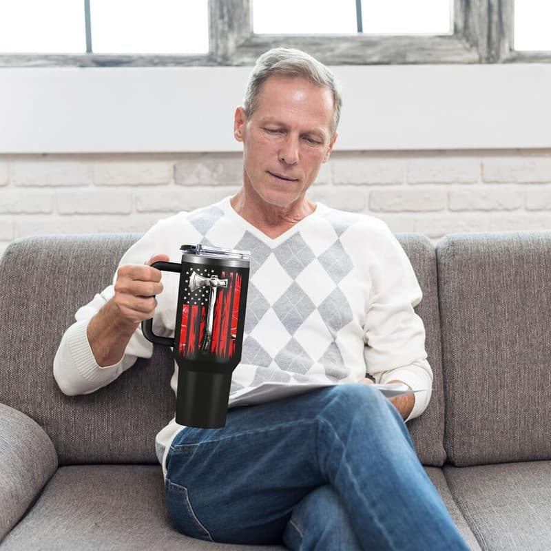 Retirement Gifts for Firefighters 40 oz Stainless Steel Tumbler