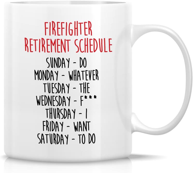Firefighter Retirement Mug - 11oz Ceramic Humor Gift