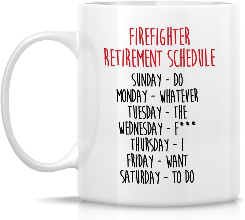 Firefighter Retirement Mug - 11oz Ceramic Humor Gift