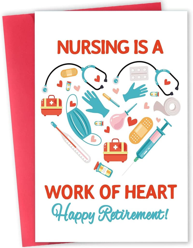 Retirement Card for Medical Workers - Funny & Cute Design
