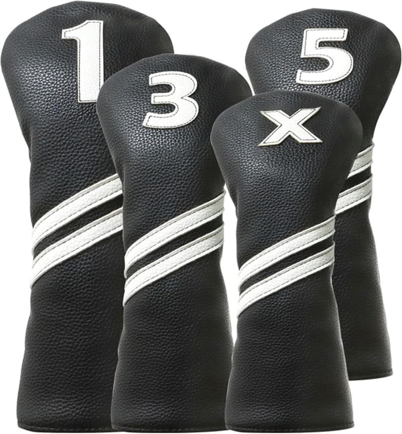 Golf Club Head Covers for Woods & Drivers - 4pcs/1pc