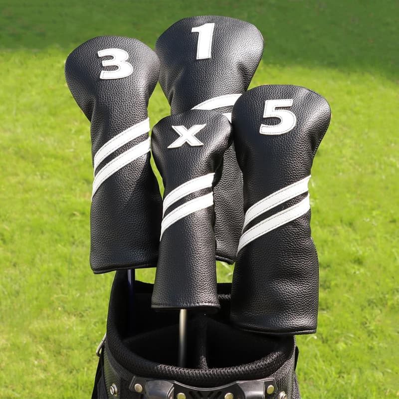 Golf Club Head Covers for Woods & Drivers - 4pcs/1pc