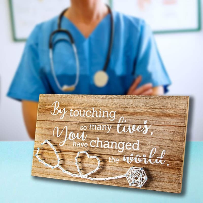 Nurse Retirement Gift - Handmade 3D String Art Sign
