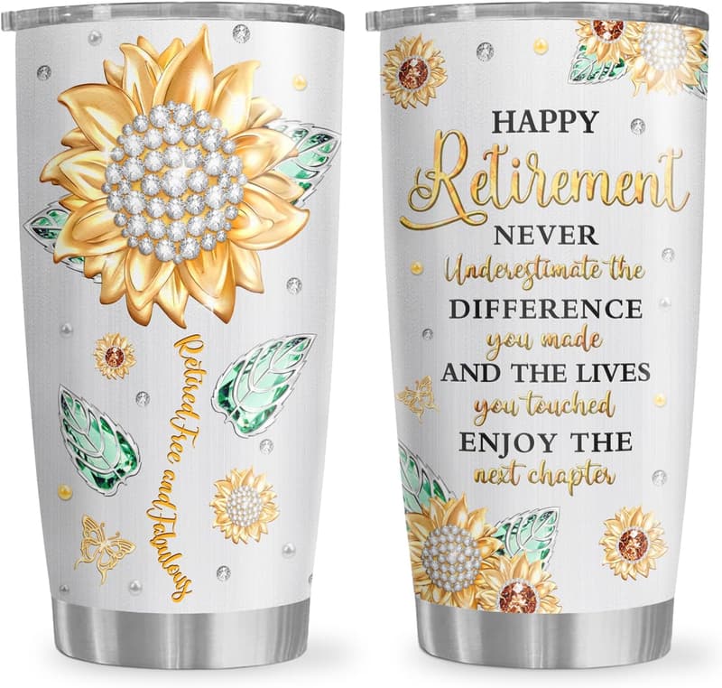 Retirement Gift Tumbler 20oz for Women - 2025 Celebration