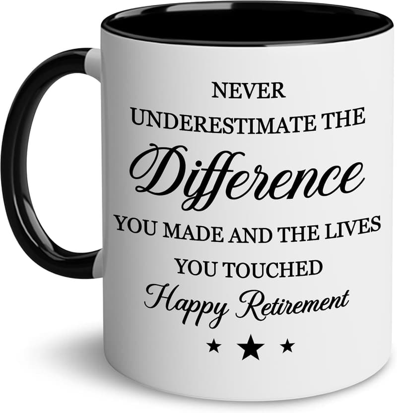 Retirement Gift Mug for Colleagues - 11oz Farewell Accent