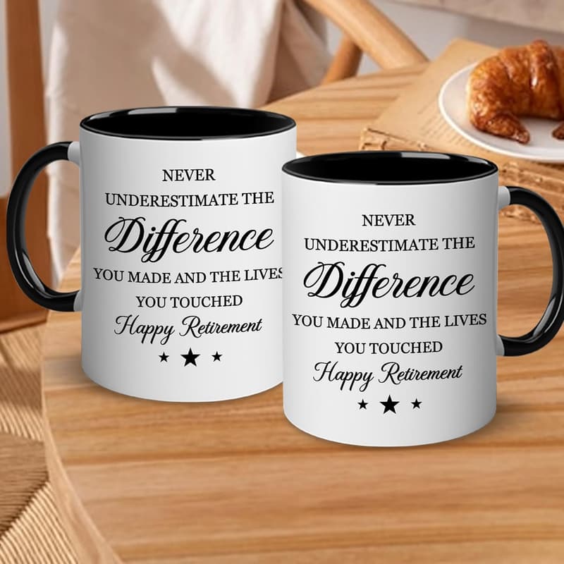 Retirement Gift Mug for Colleagues - 11oz Farewell Accent