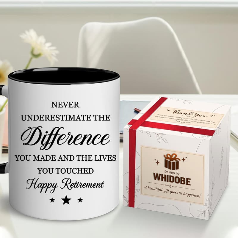 Retirement Gift Mug for Colleagues - 11oz Farewell Accent