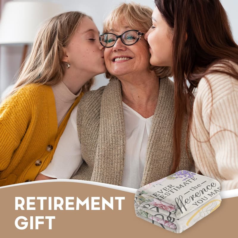Retirement Blanket for Women - Cozy Farewell Gift, 60