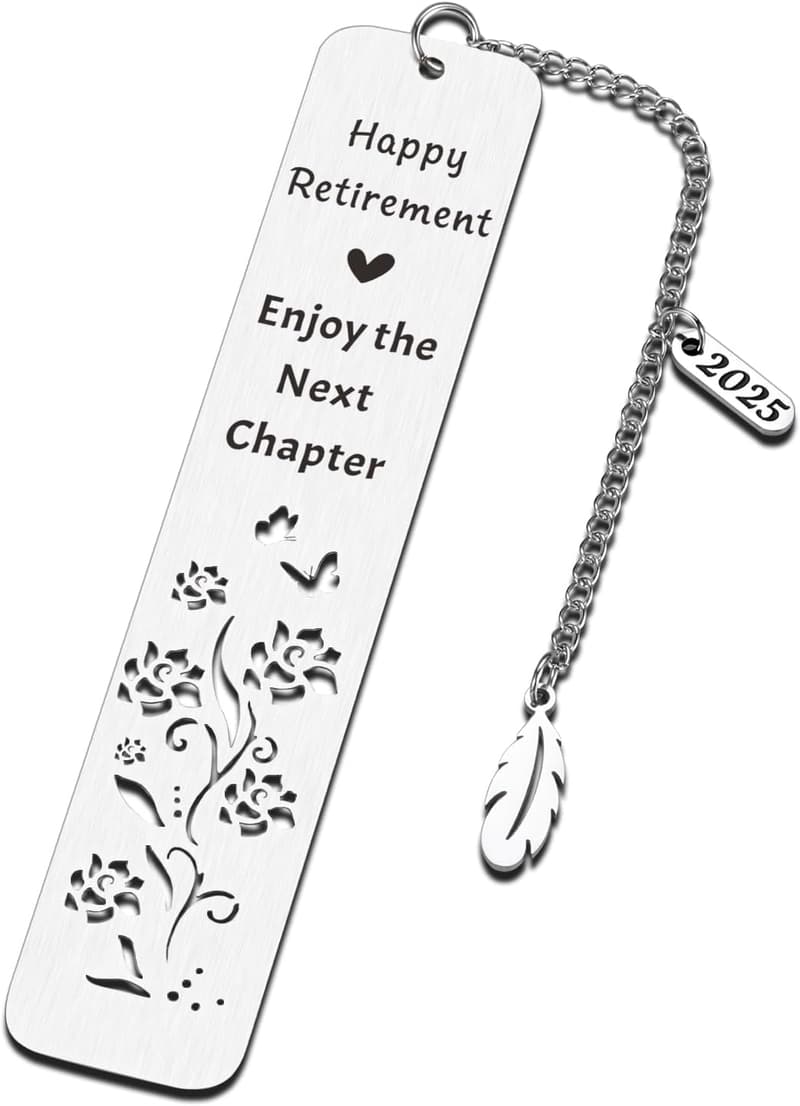 Happy Retirement Bookmark for Women and Men 2025