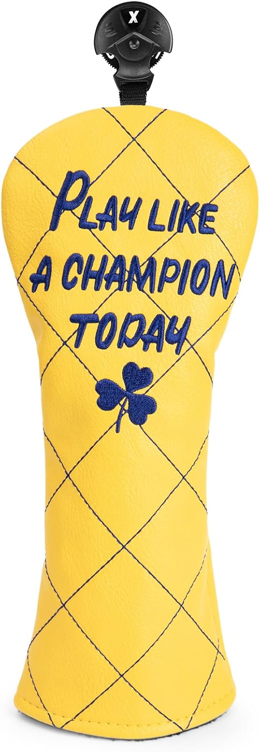 Premium Leather Golf Club Head Covers with Number Tags