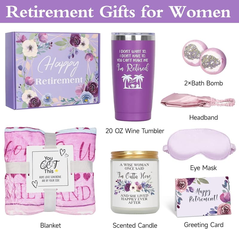 Retirement Gift Blanket for Women – Cozy Farewell Keepsake