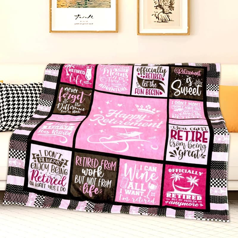 Retirement Blanket for Women - Perfect Gift, 50