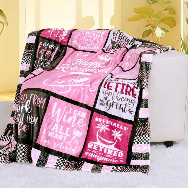 Retirement Blanket for Women - Perfect Gift, 50