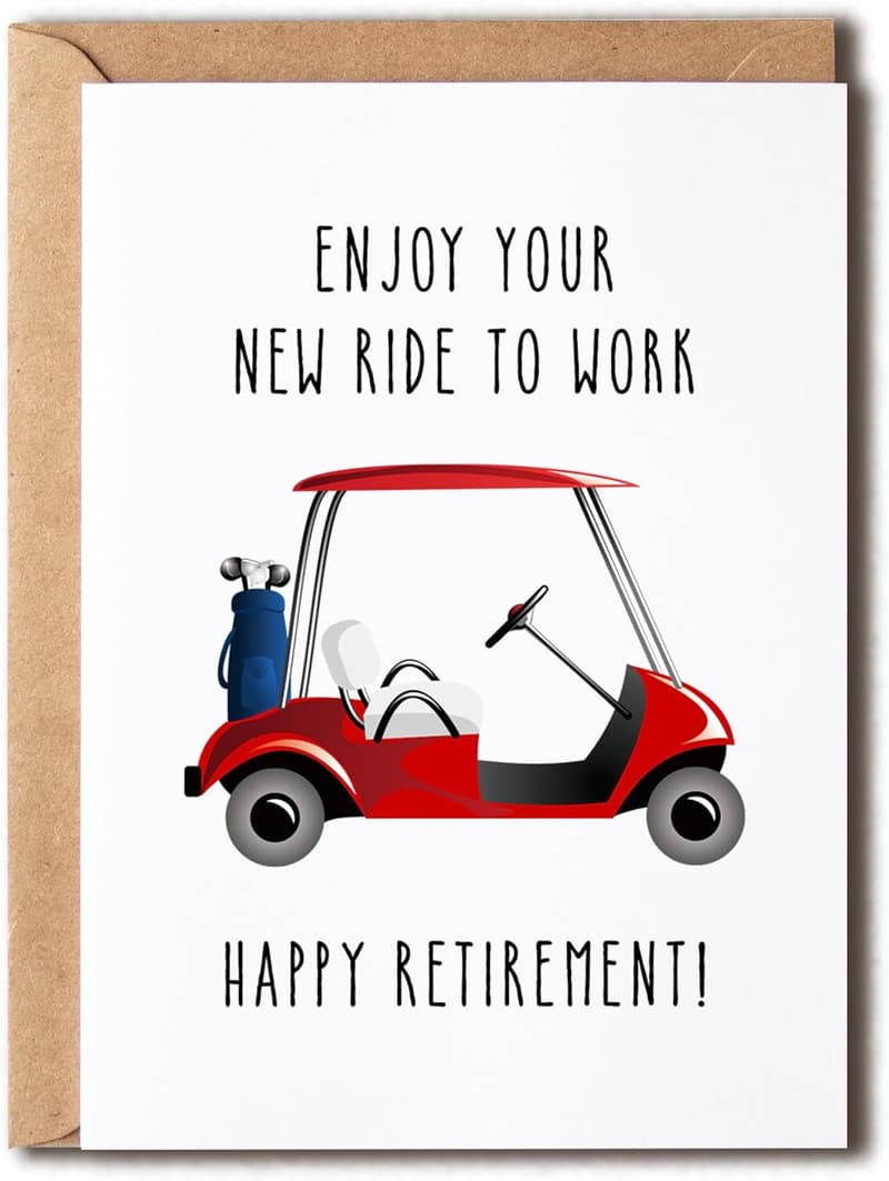Happy Retirement Card for Him - Enjoy Your New Ride