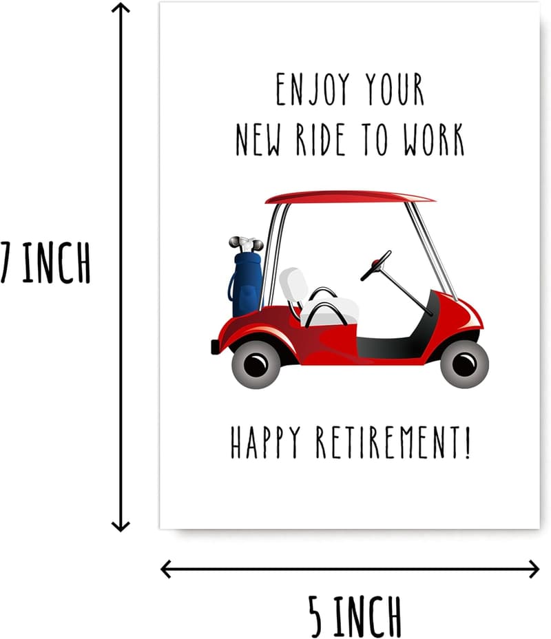 Happy Retirement Card for Him - Enjoy Your New Ride