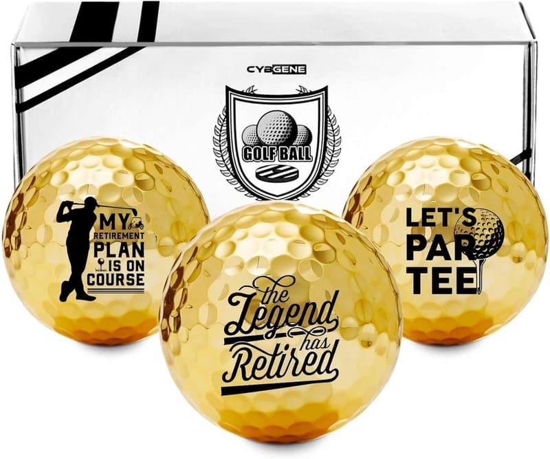 Retirement Golf Balls Set for Men - Perfect Gift for Dad