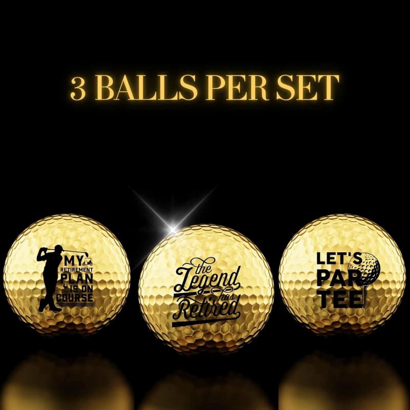 Retirement Golf Balls Set for Men - Perfect Gift for Dad