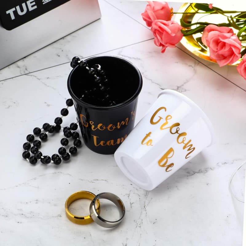 Bachelorette Party Shot Glass Necklace Set - 12 Pcs