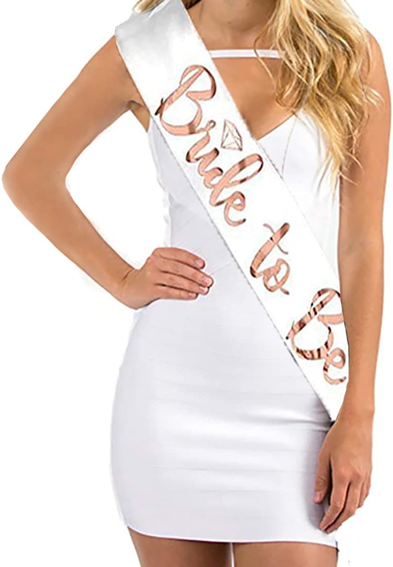 Bachelorette Party Bride to Be Sash, Veil & Headband Set