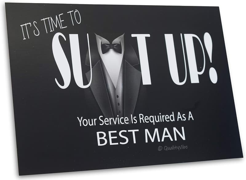 Groomsmen Proposal Cards Set - 14 with 2 Best Man & 2 Ring Bearer