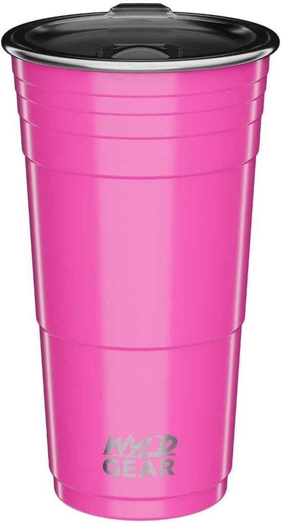 16 oz. Pink Insulated Stainless Steel Tumbler