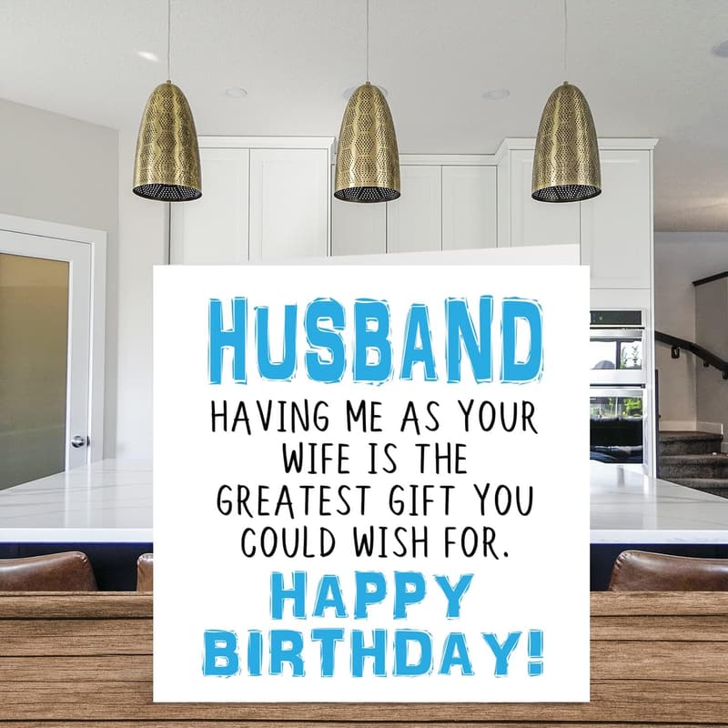 Husband's Birthday Card - Funny Wife Joke Greeting Card