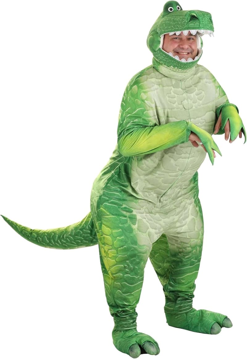 Toy Story Rex Costume for Plus Size Adults