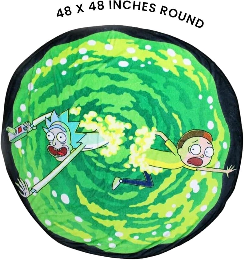 Rick and Morty 48-Inch Fleece Throw Blanket